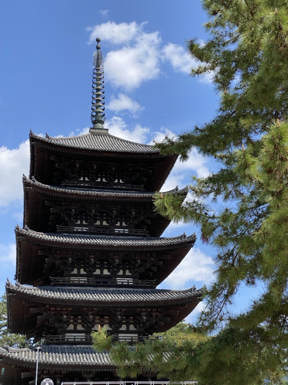 A pagoda in the sunshine