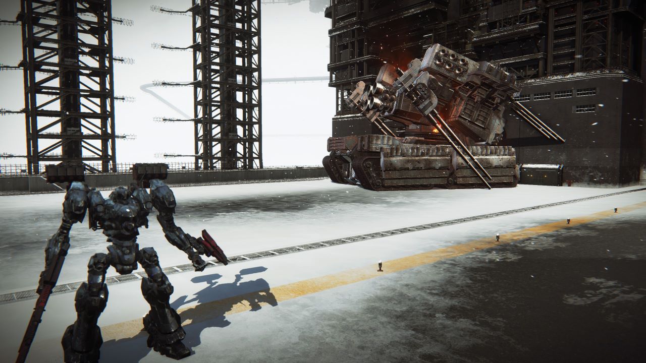 A screenshot from Armored Core VI