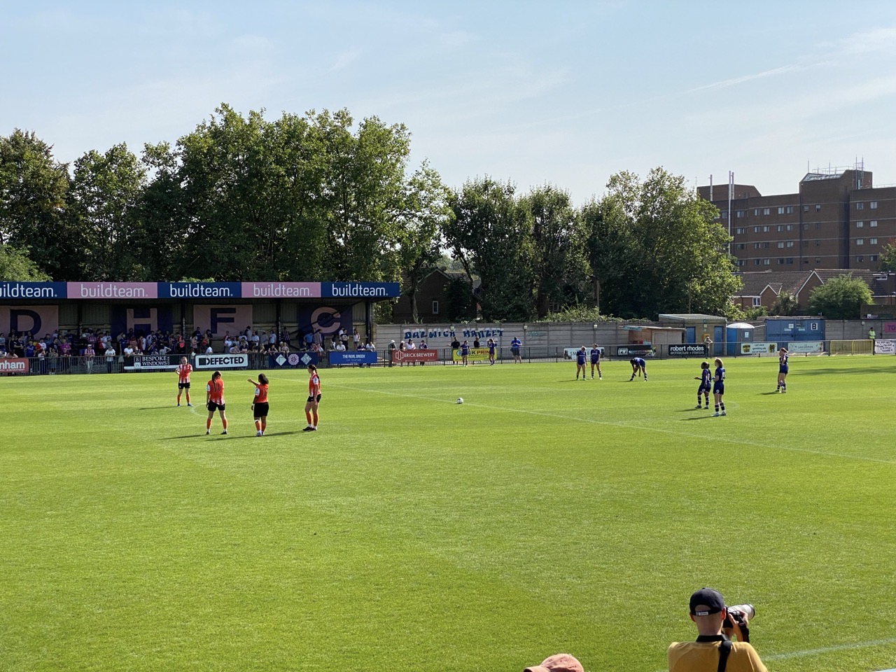 The football pitch at Champion Hill.