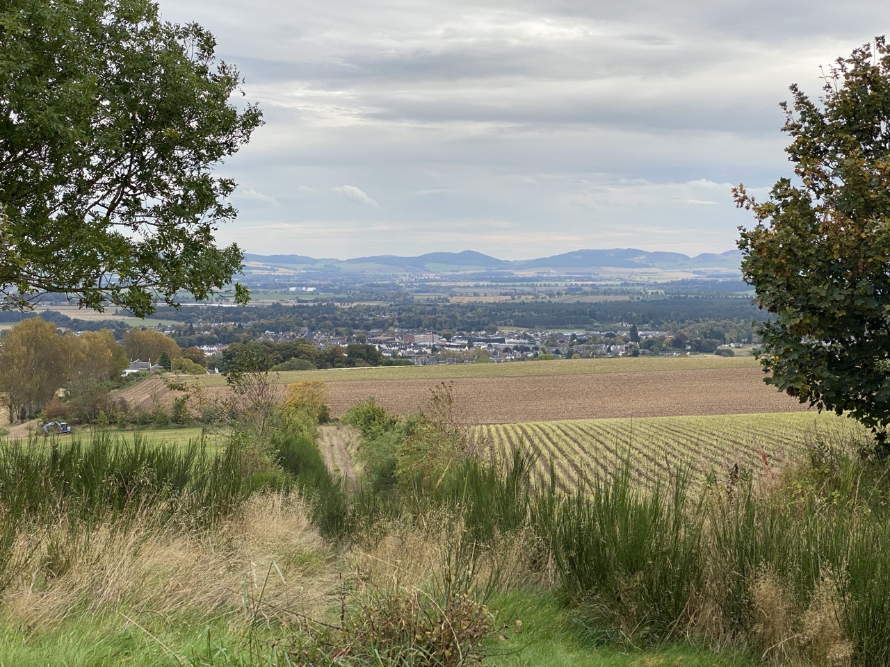 Rolling hills.