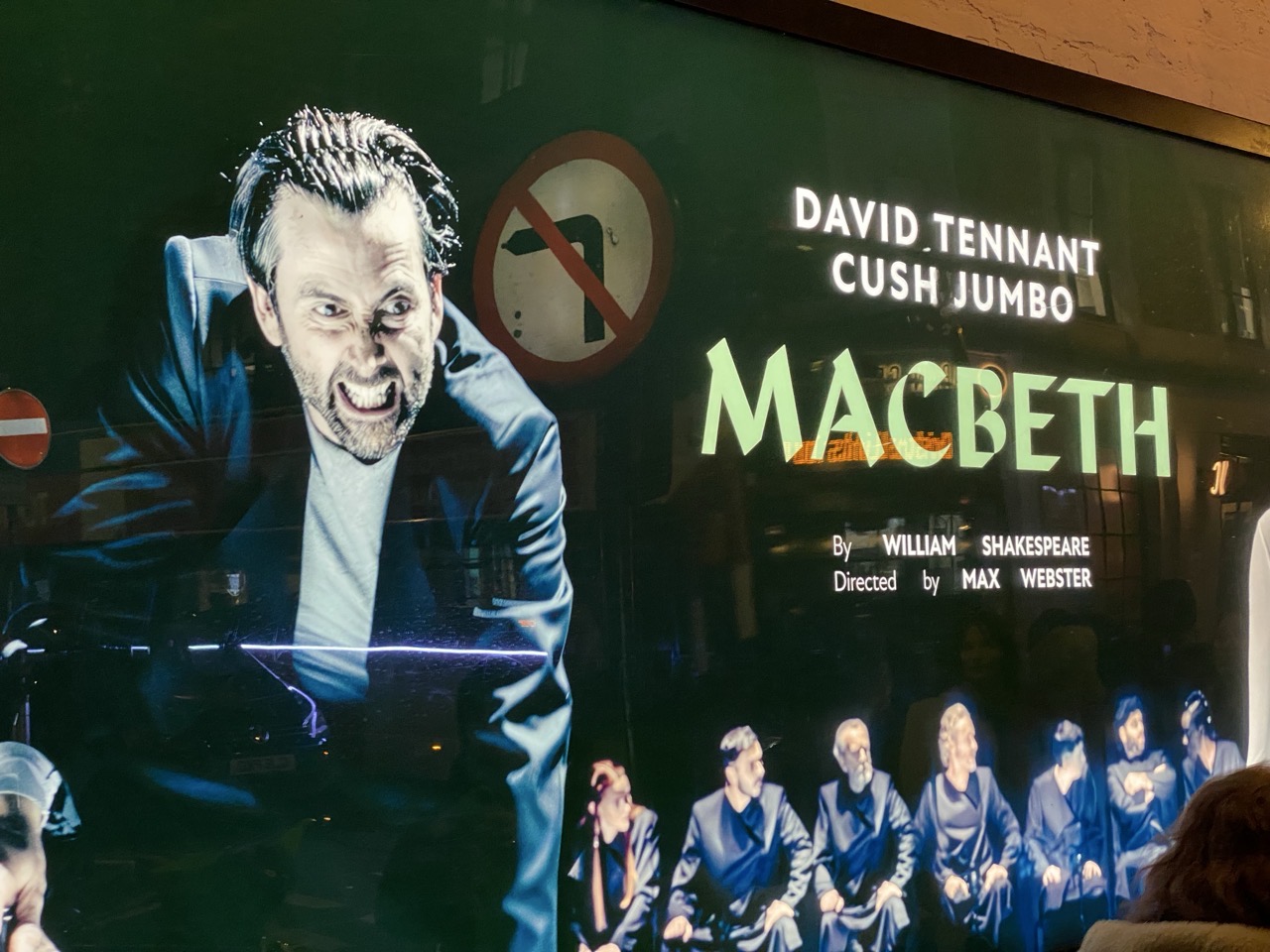 A poster for David Tennant in Macbeth