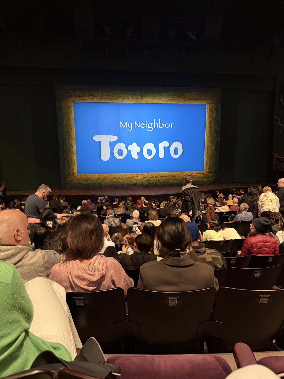 The stage before My Neighbour Totoro in the theatre