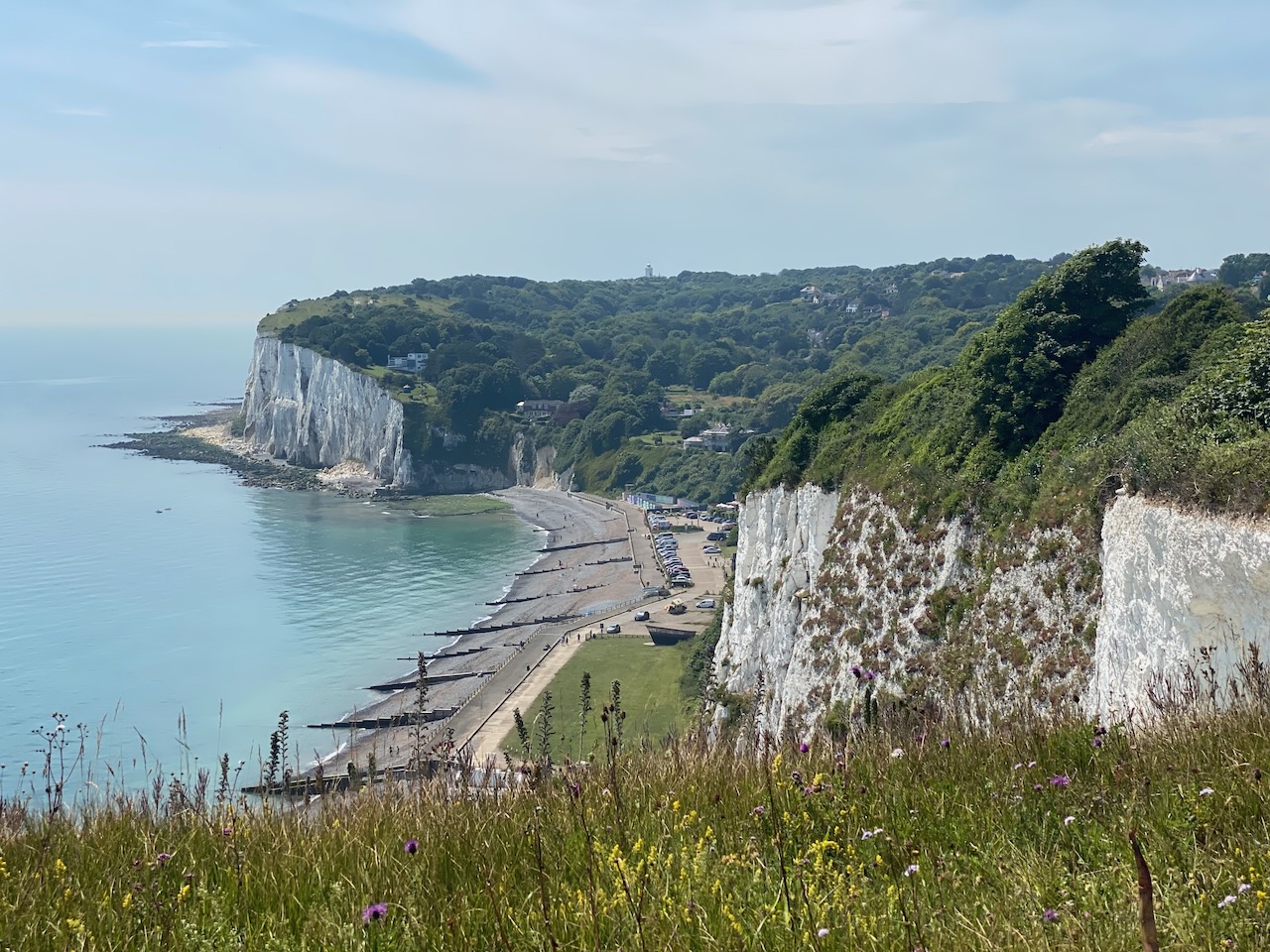 The view down into St Margaret's Bay.